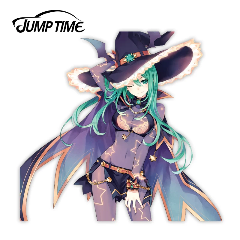 Jump Time 13 x 12cm For Date a Live Natsumi Car Stickers Scratch-proof Window Personality Decal Graphics for Vehicle Bumper