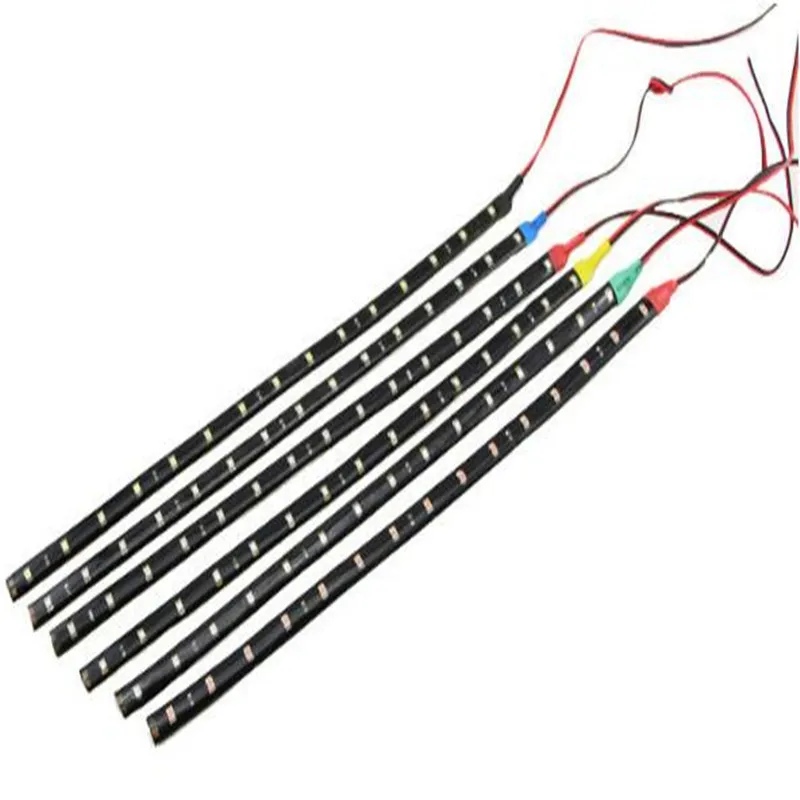 

12V LED Strip 3528 1210 smd soft light bar 30cm 15LED light module waterproof ip65 white warm red green blue yellow pink 10pcs