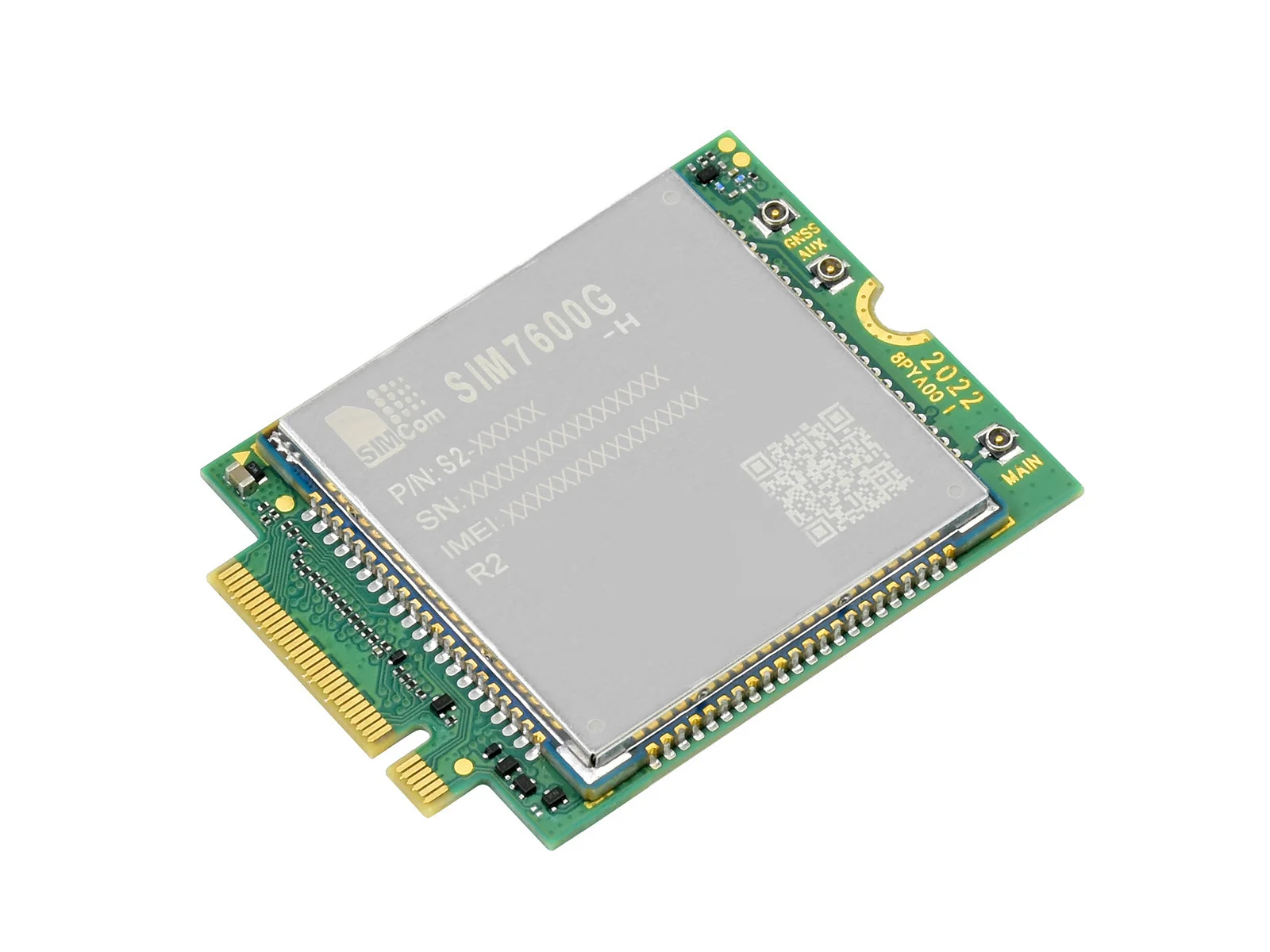 Waveshare SIM7600G-H-M.2 SIMCom originele 4G LTE Cat-4-module, algemene dekking, met GNSS-ondersteuning, M.2 B KEY-connector, LTE-TDD