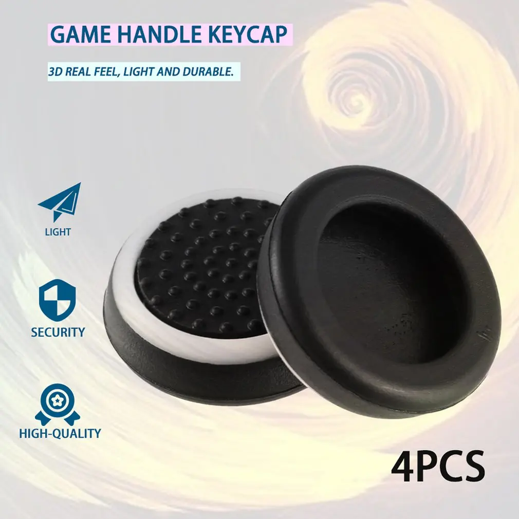 4 قطعة سيليكون مكافحة زلة مخطط غمبد Keycap تحكم الإبهام السيطرة الغطاء الواقي ل PS3/4 ل X صندوق One/360