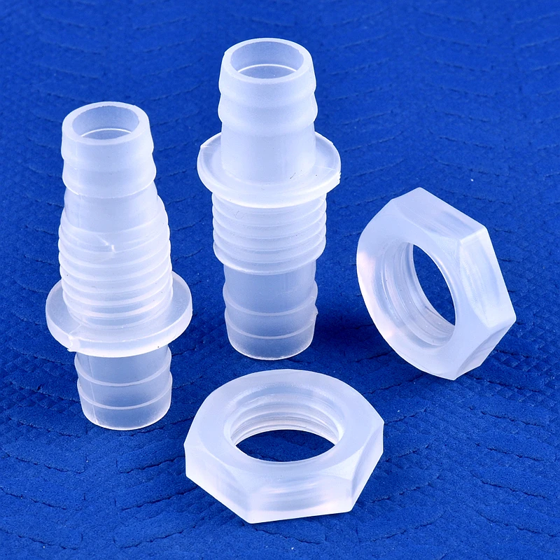 5~200Pcs Hex Nut M12~M16 To 8~12mm PP Pagoda Direct Connectors Aquarium Fish Tank Air Pump Adapter Irrigation Water Hose Joints