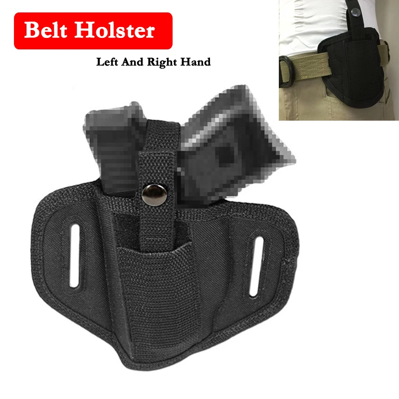 Nylon Left And Right Hand Pistol Gun Belt Holster Tactical Gun Carry Concealed Holster