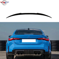 Rear Trunk Gloss Black Spoiler Back Wings For BMW 4 series G22 2021+ ABS Materials