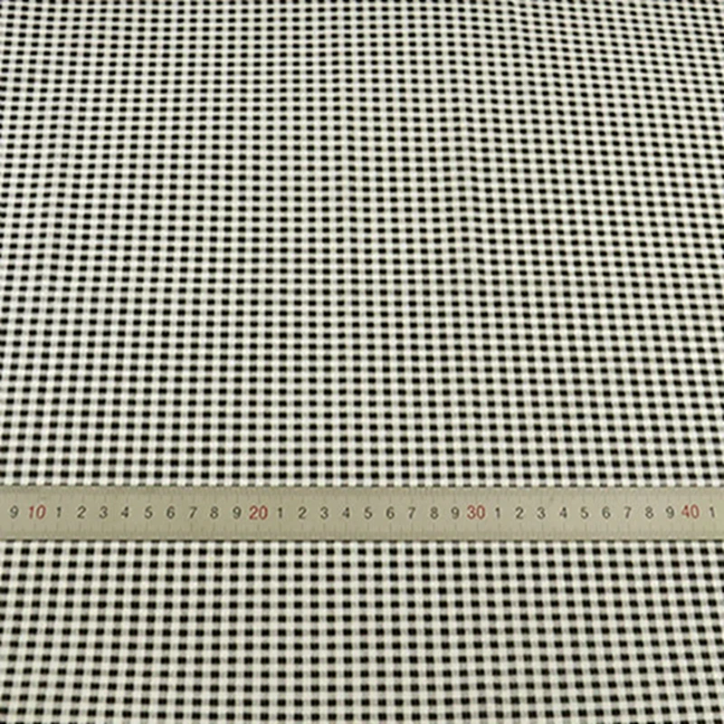 Rosa und weiß karierter Baumwollstoff zum Nähen von Steppdecken, Puppenzubehör, Material, Patchwork-Stoff im Meterware, dünn – Detail 25