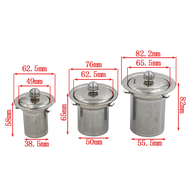 1Pcs Reusable Stainless Steel Tea Strainer Mesh Infuser Basket Loose Tea Leaf Infusers Herb Filter For Mug Teapot Teaware Hot