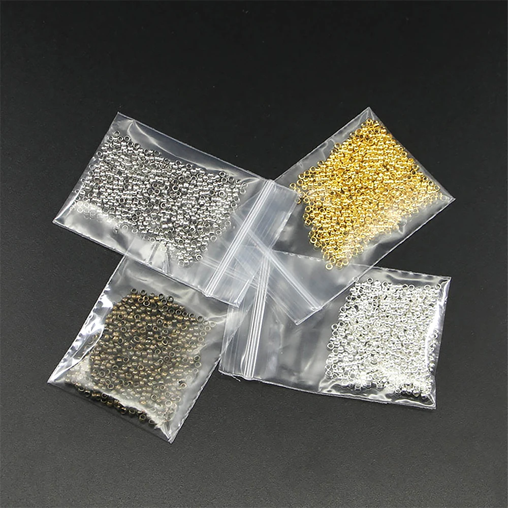 Potosala 15 Grams Gold Color Copper Positioning Beads Dia Stopper Spacer Beads For DIY Jewelry Making Findings Supplies 2- 2.5mm
