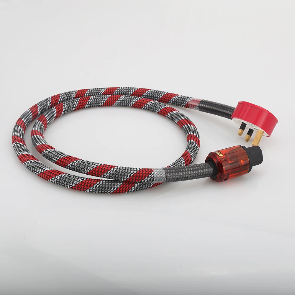 Hi-Fi Audio Чистая медь Многопроводящий кабель питания из Великобритании Кабель питания Audiphile Кабель питания Hi-Fi Шнур питания переменного тока