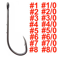 50pcs Long Shank Fishing Hook Baitholder Fishhook Carp Fishing Hook Jig Barbed Hook High carbon steel Offset Narrow Bait Hook