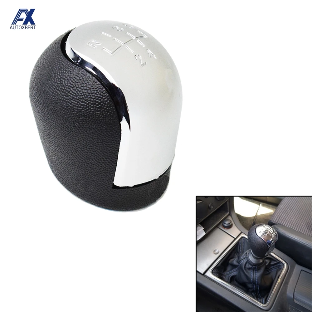 For Opel /Vauxhall Vectra C Vectra B Corsa Astra 2002-2005 Chrome Styling Car Gear Shift Knob Lever Stick Pen Shifter Head Ball