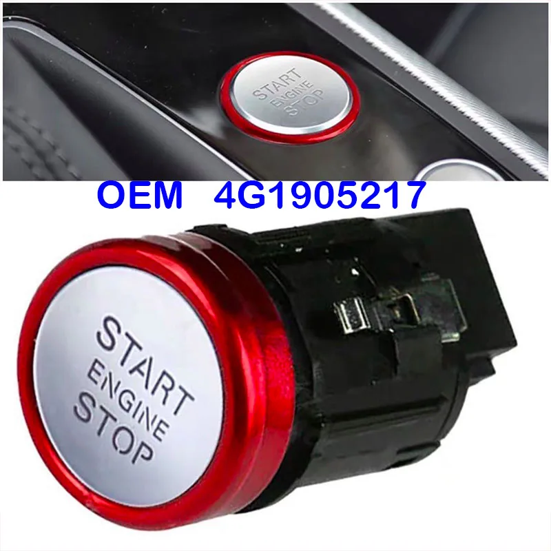 The new 4G1905217 start-stop engine ignition switch button is suitable for Audi A6 A7 RS7 OEM 4G190