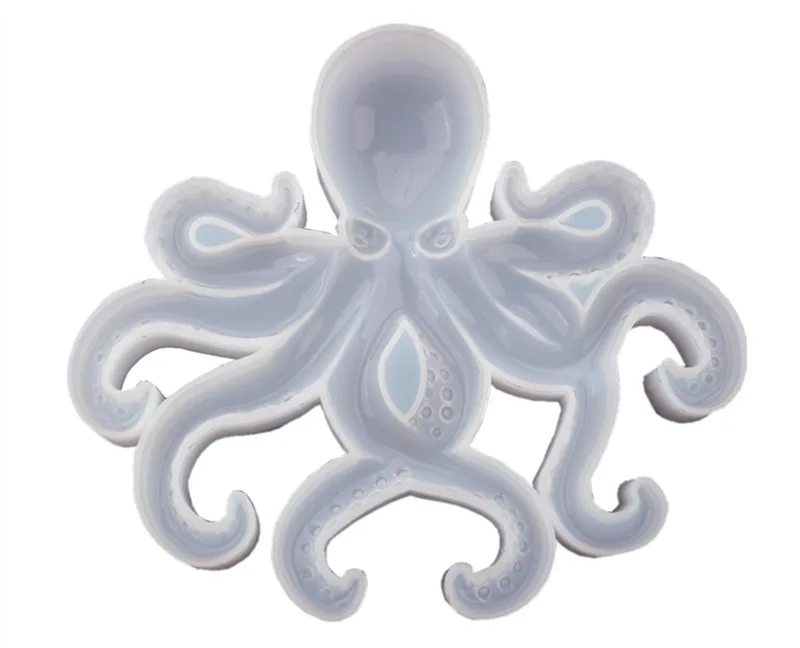 DIY Ocean Octopus Crystal Epoxy Resin Mold Octopus Ornament Mirror Silicone Mold