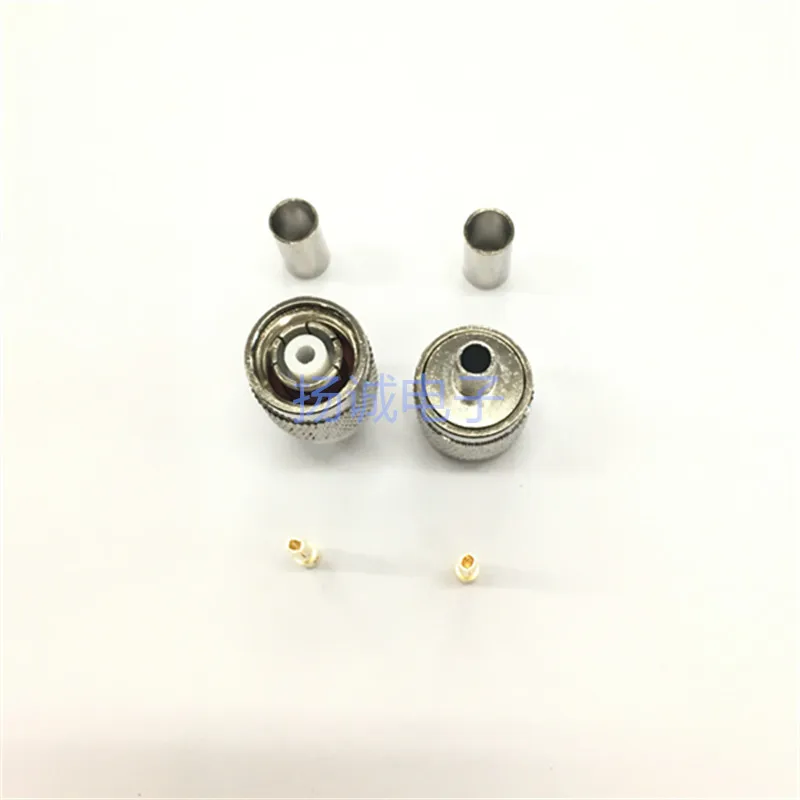 RP-TNC-J-3 Connects to RG58 50-3 Feeder TNC Connector Female Pin Connector with Female Thread and Inner Hole TNC Male Connector