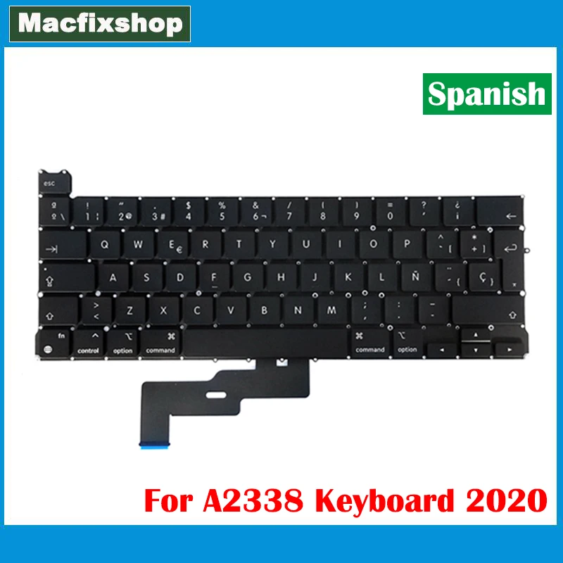 Genuine 2020 A2338 Keyboard Laptop For Macbook Pro Retina M1 13.3" Spain SP EU A2338 Spanish Keyboard EMC 3578 Tested