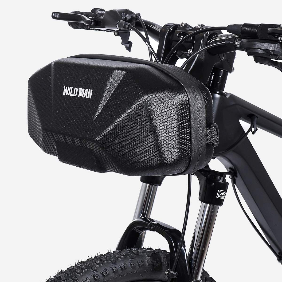 WILD MAN Quick Release 3.5L Hard Shell Rainproof Bike Handlebar Bag Scooter Handlebar Bag for Kick Scooters Folding Bike