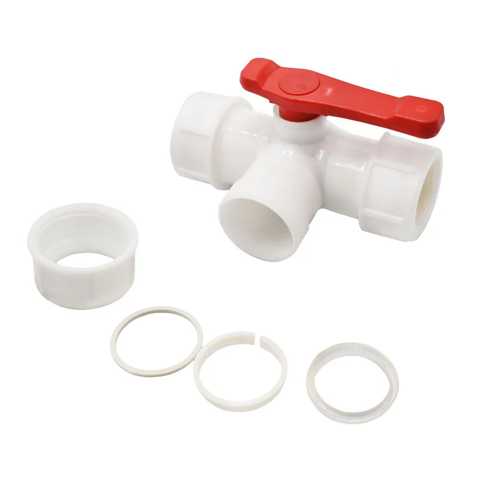 20/25/32/40/50/63mm PE Pipe Tee Quick Connector Water Splitter Plastic Pipe Valve T-type Tap 2/3-Way Water Supply Pipe ​Adapter