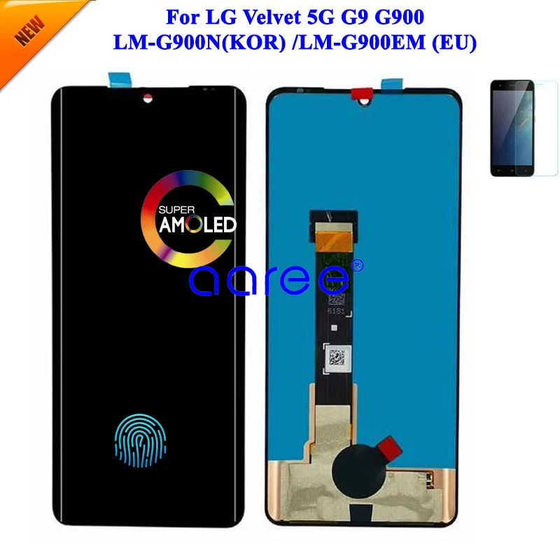 AMOLED LCD Display Original  For LG G9 LCD Display For LG Velvet 5G G900 LCD Display Screen Touch Digitizer Assembly