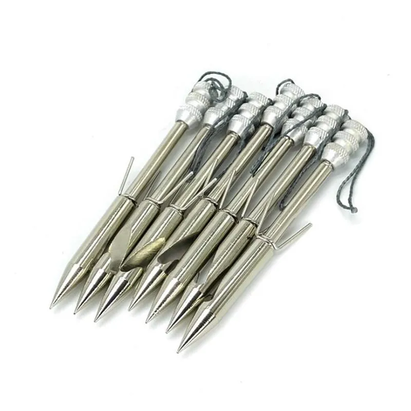 Stainless Steel Broadheads Slingshot Arrowhead Bow Fish Slingshot Arrow Head  Catapult Dart Hunting Tips  10Pcs