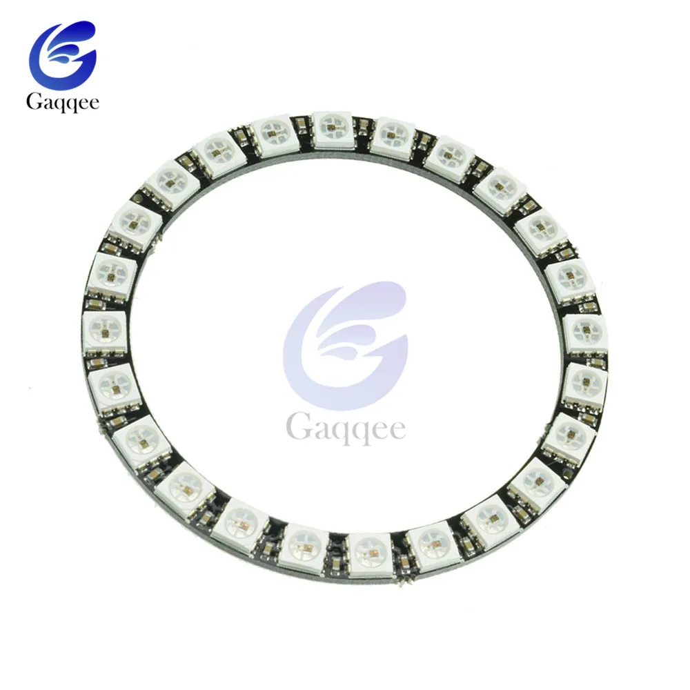 7-60 Bit Digital WS2812 RGB LED Ring Full Color Highlighting WS2812 5050 SMD Leds Strip Module Microcontroller DC 5V for Arduino