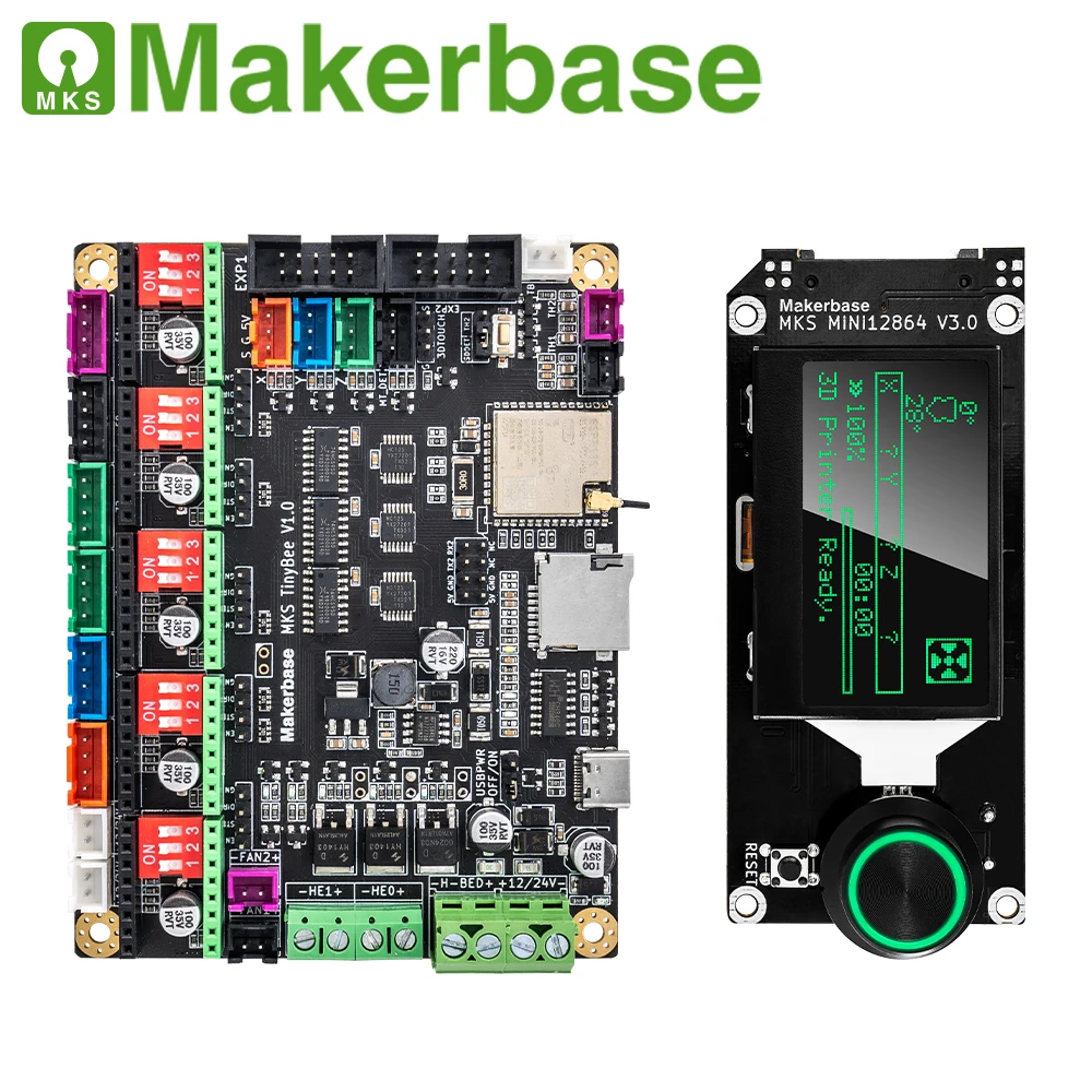 Makerbase MKS TinyBee 3D printer Control Board ESP32 MCU 3D Printer parts TFT screen wifi function WEB Control