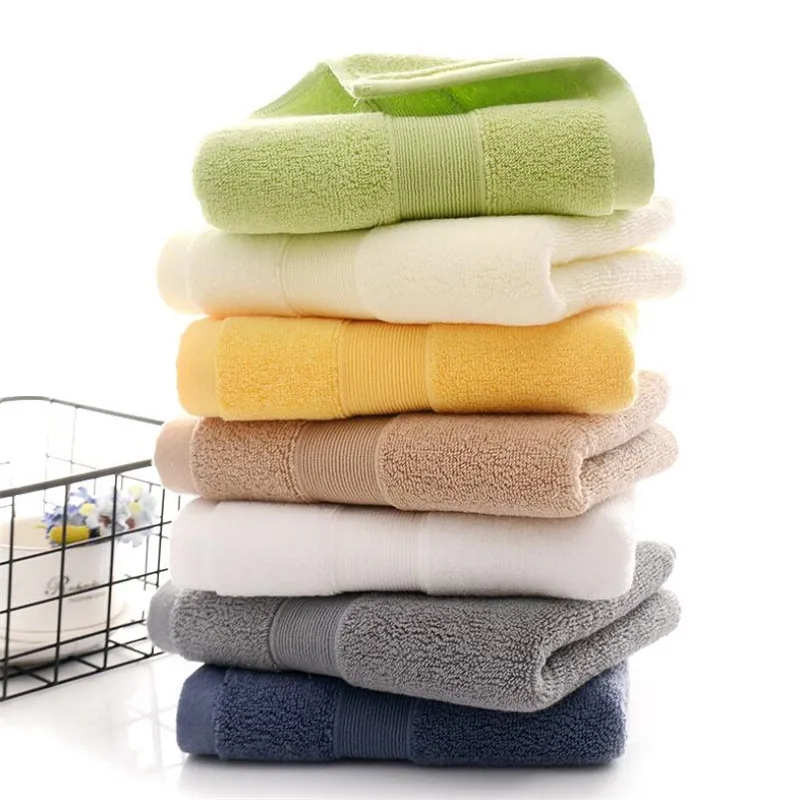 35x75cm Super Thick Cotton Hand Towel Solid Color Hotel Terry Cotton Bathroom Towel Plus Thick Gift Face Towel 7 Colors