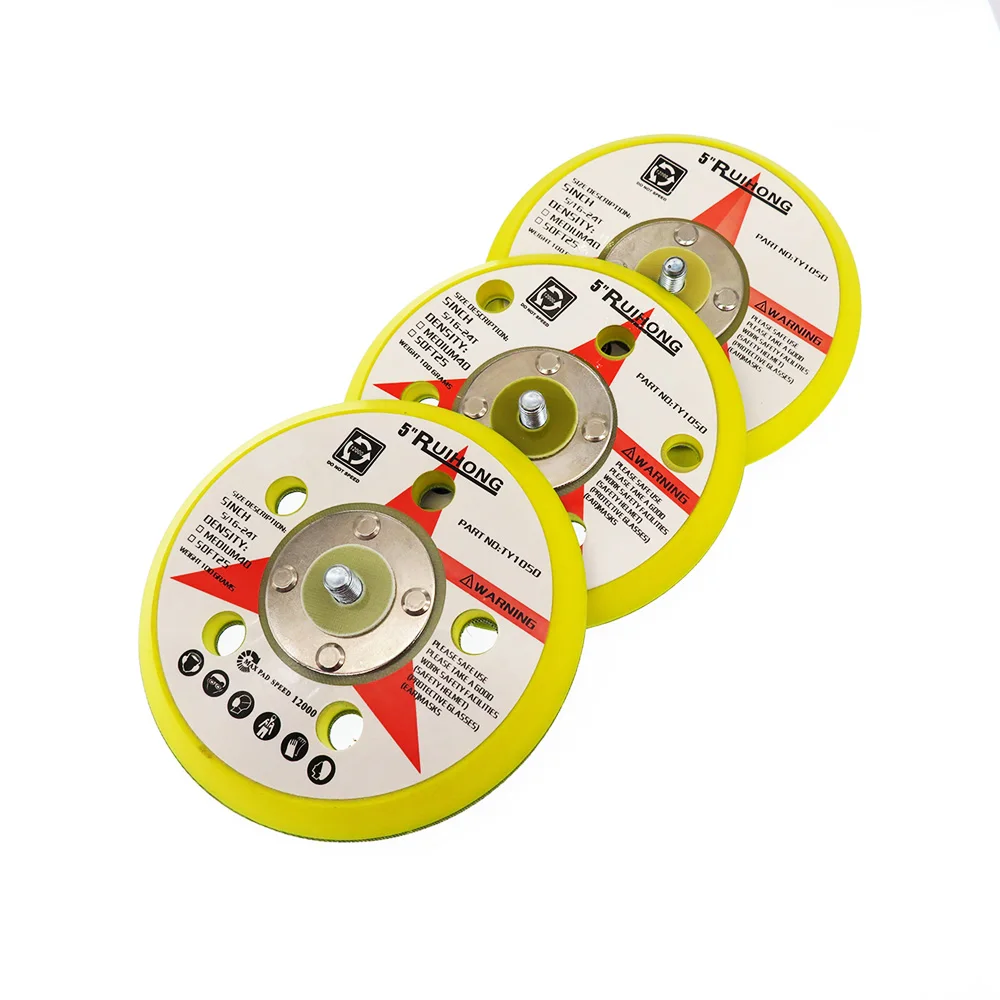 Piastra di supporto per levigatrice PSA DA da 5" Tampone di levigatura orbitale casuale a doppia azione, carta vetrata autoadesiva in vinile per la lavorazione automatica del legno