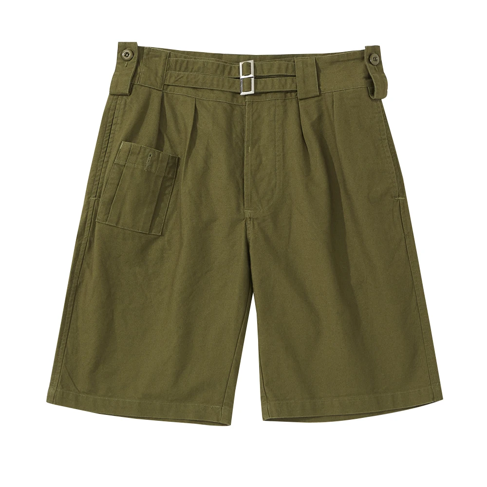 Vintage Gurkha Shorts Mens Safari Style Retro Shorts Summer Loose Knee-length Shorts Men