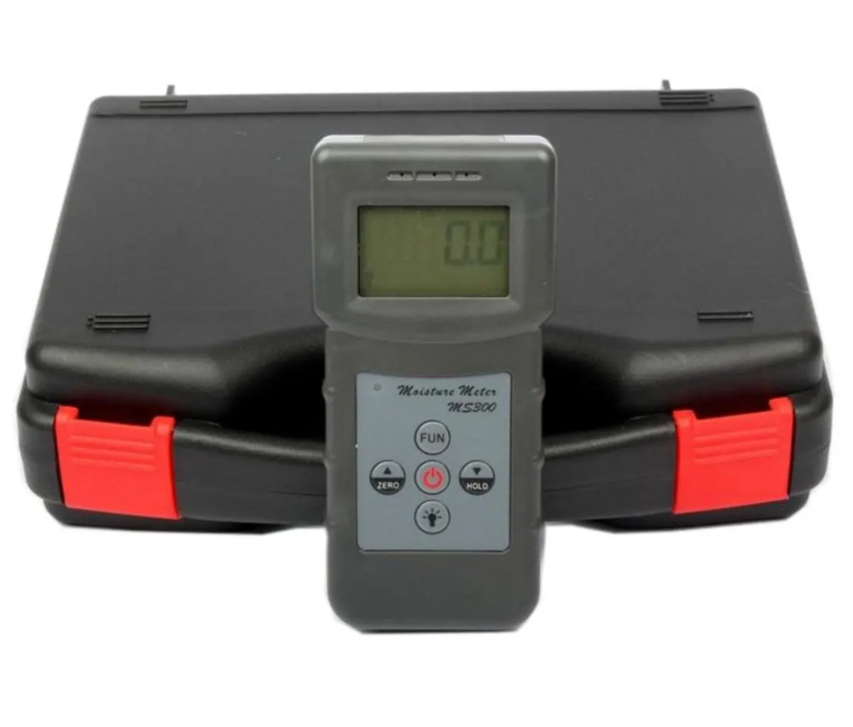 Medidor de umidade indutiva portátil, medidor de umidade sem pinos com tela lcd, faixa de medição de 0 a 70 por cento
