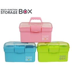 2 Layers Medicine First Aid Kit Super Large Capacity Pill Cases Organizer Family Emergency Pharmacy Portable Toy Storage Box