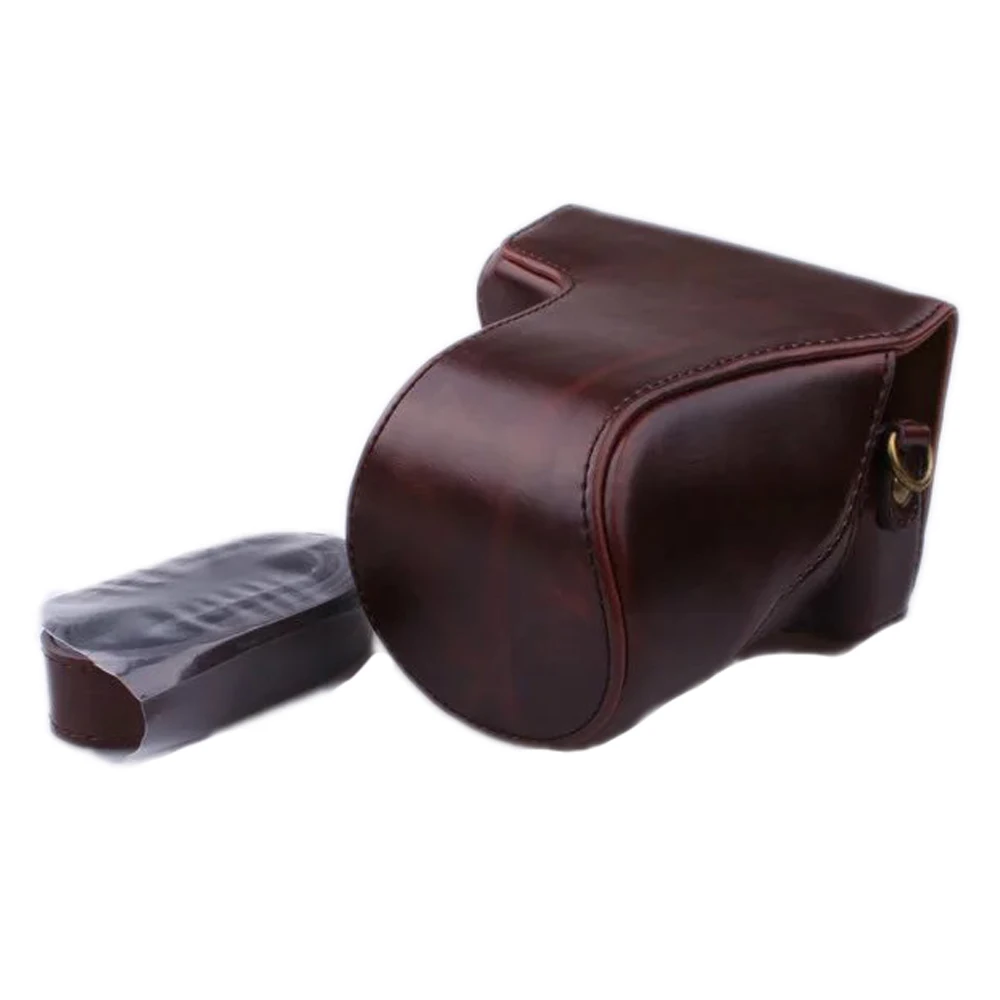 PU Leather Camera Bag Case Cover for Canon EOS M10 M100 15-45mm 55-200mm 5 Lens Colors