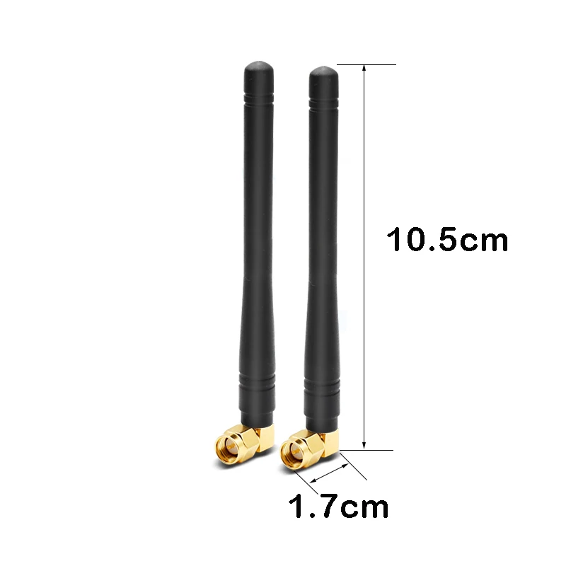 2PCS GPS antenna elbow SMA male navigation positioning external glue stick omnidirectional high gain remote control antenna