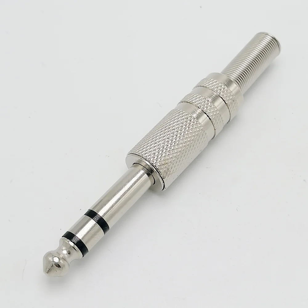 Conector de microfone estéreo, 3Pin, 6,5mm, 1/4, 6,35mm, 1pc