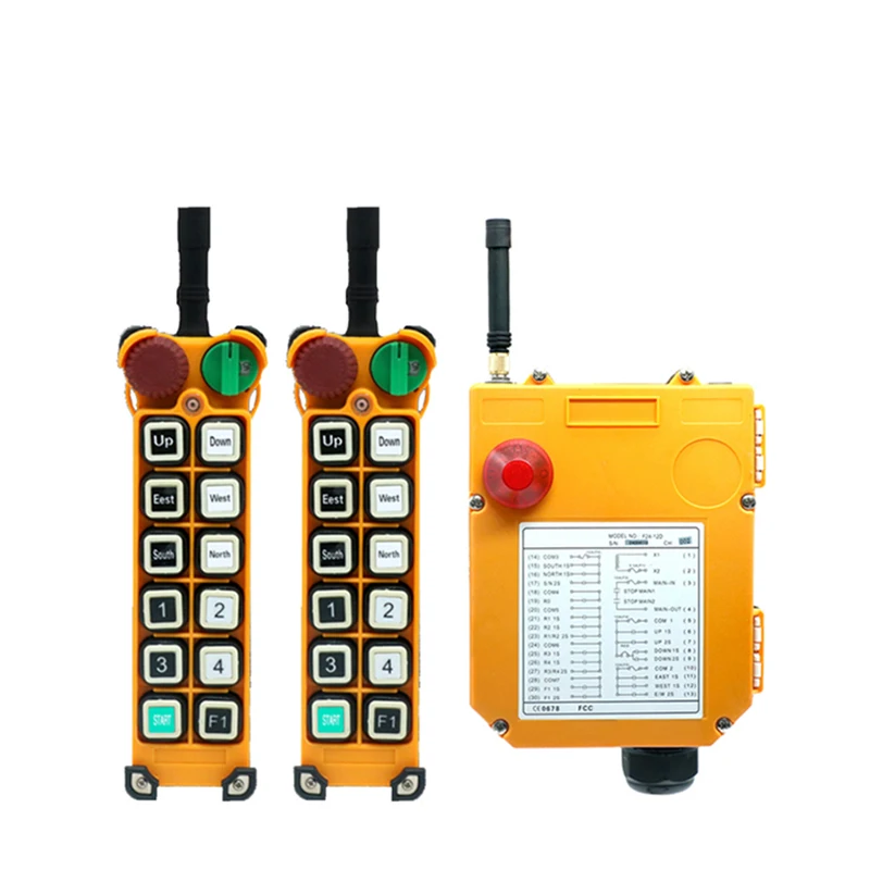 Single/Dual speed F24-12S F24-12D driving crane industrial wireless remote control industrial 12 channels 12V 24V 220V 380V 2F1S