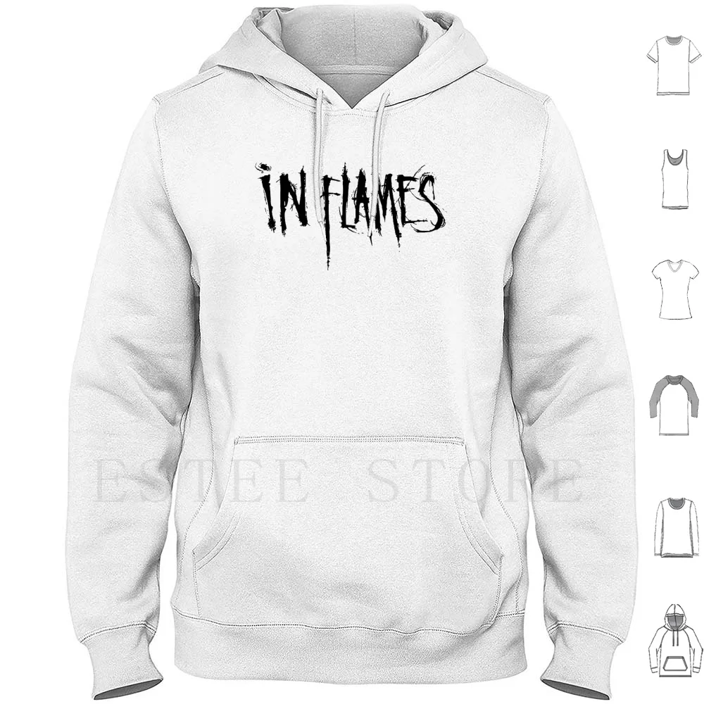 

Черно-белые толстовки с капюшоном с длинным рукавом в пламени, повязка в пламени, новинка, тяжелый металл, лучший тренд Swedia