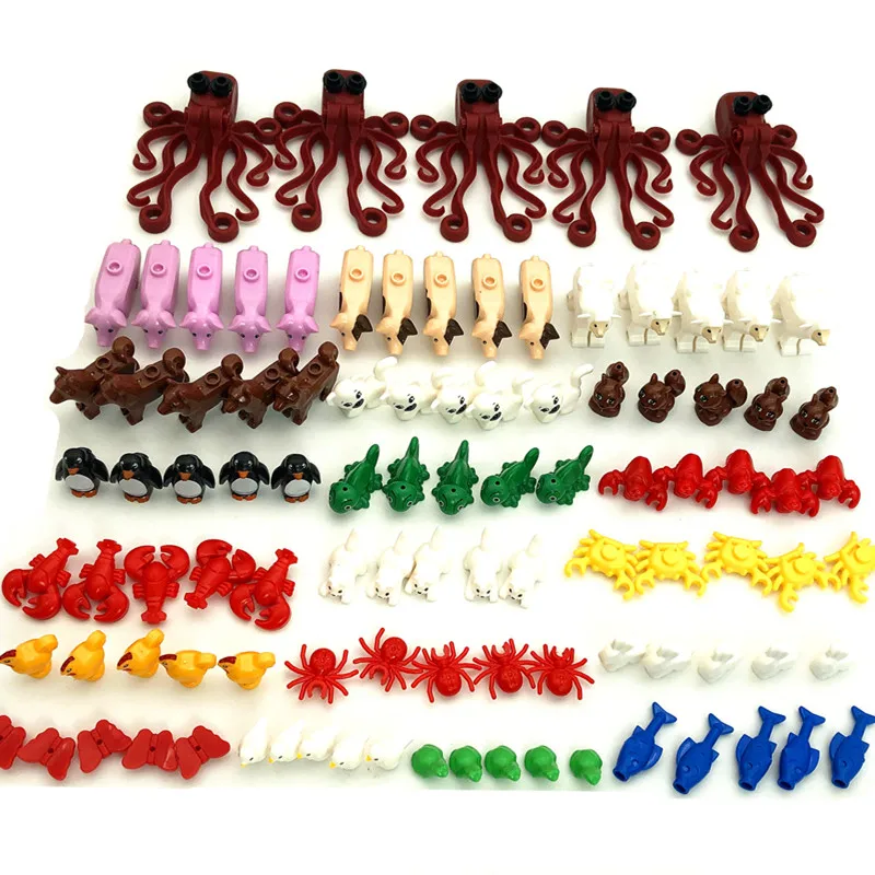 

Конструктор детский, совместимый с MOC, 100 фигурок животных