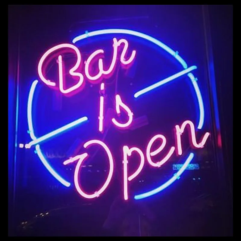 

Neon Sign Drive Thru Open Beer Man Cave Neon Wall Sign Beer Bar Floor Lamp Hotel Advertise Recreational Handmade Real glass TUBE