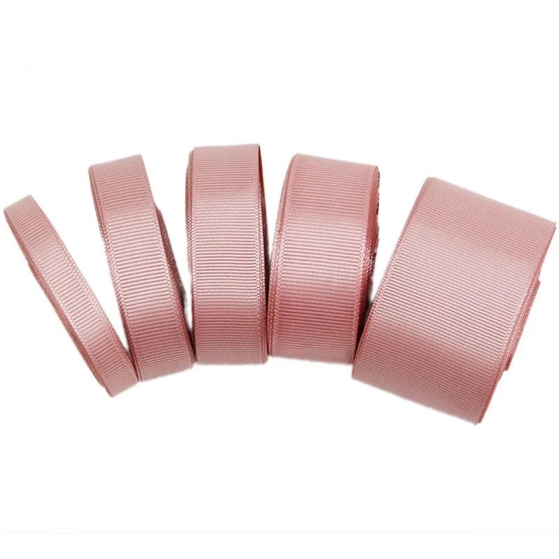 (10 meters/roll) Pink Meat Grosgrain Ribbon Wholesale Gift Wrapping Christmas ribbons lace