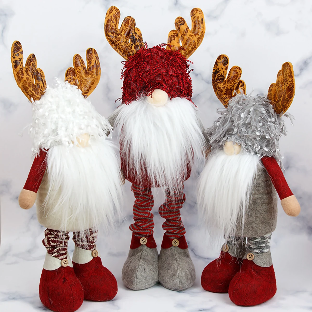 

Christmas Elk Telescopic Plush Doll Ornaments Merry Christmas Decorations For Home 2022 Xmas Navidad Noel Gifts New Year 2023