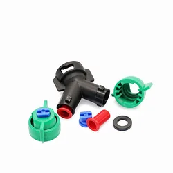 Y Body of Double Hat High Pressure Fittings for Agricultural Sprayer, Extended Cap, Uav