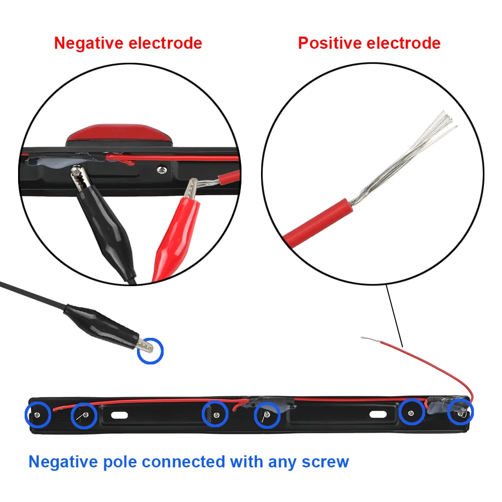 LEEPEE akcesoria samochodowe czerwona dioda LED hamulec światła tylne lampa obrysowa lewa sygnał tylne światła dla ciężarówka typu Pickup przyczepa RV 12V samochód DRL Bar
