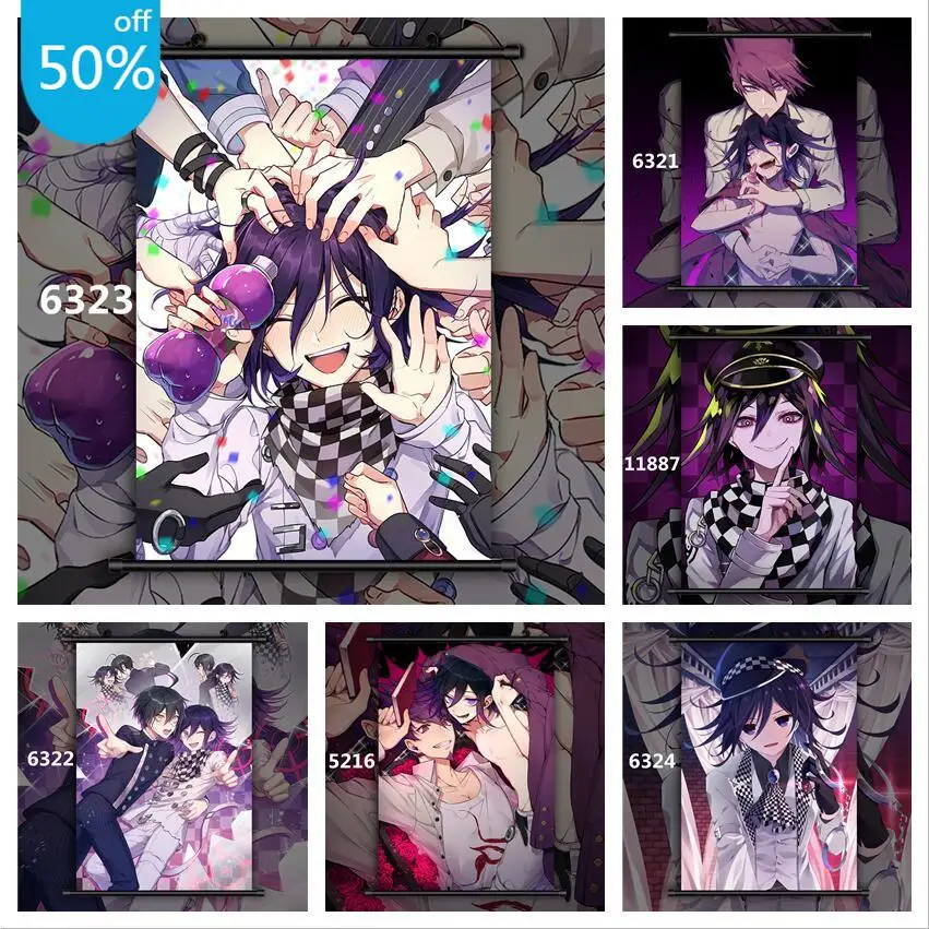 Danganronpa Ouma Koukichi Anime Posters Canvas Painting Wall Decor Posters Wall Art Picture for Living Room Decor Home Decor