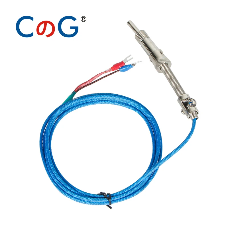 CG WRNT-01 Bayonet M12 K J Type 1m 2m 3m 4m 5m Compression Spring Thermocouple Temperature Sensor for Temperature Controller