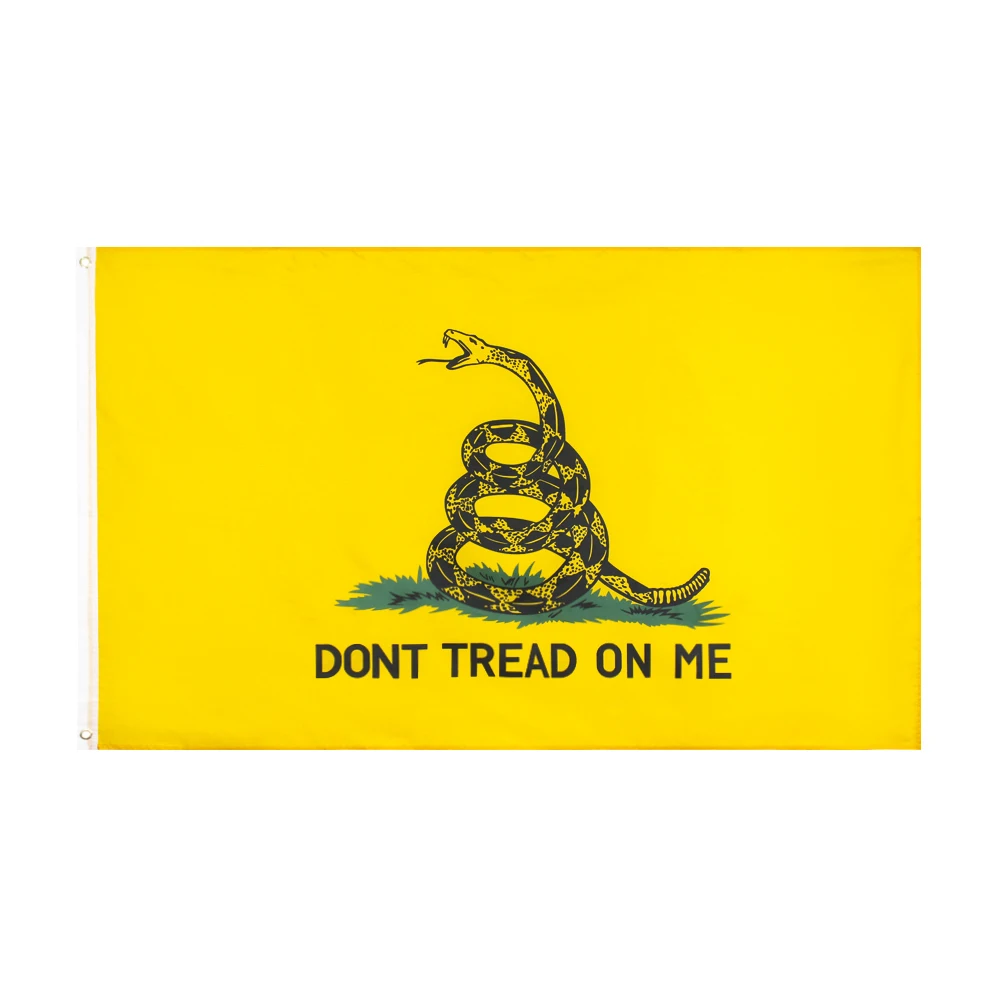 

Jennifer hanging 90*150cm dont tread on me Tea Party Rattle Snake gadsden flag