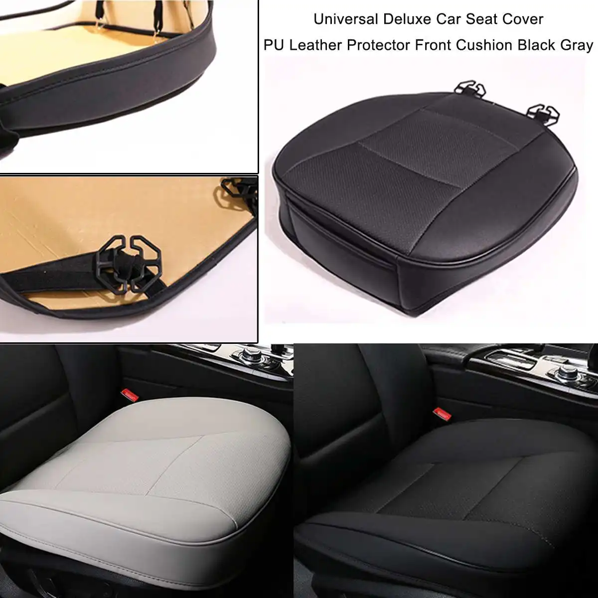 

Car Front Seat Cover Pad PU Leather Car seat Mat Chair Cushion Car interior protective cover car seat Soft cover