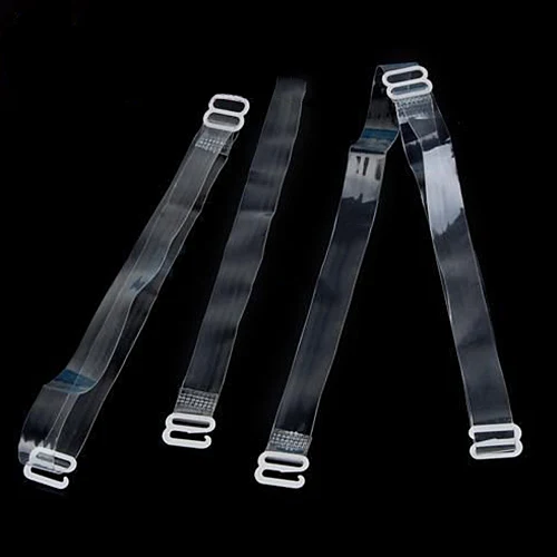 6Pairs Silicone Buckle Bra Straps Belt Women's Elastic Transparent Silicone Bra Straps Adjustable Intimates Accessories