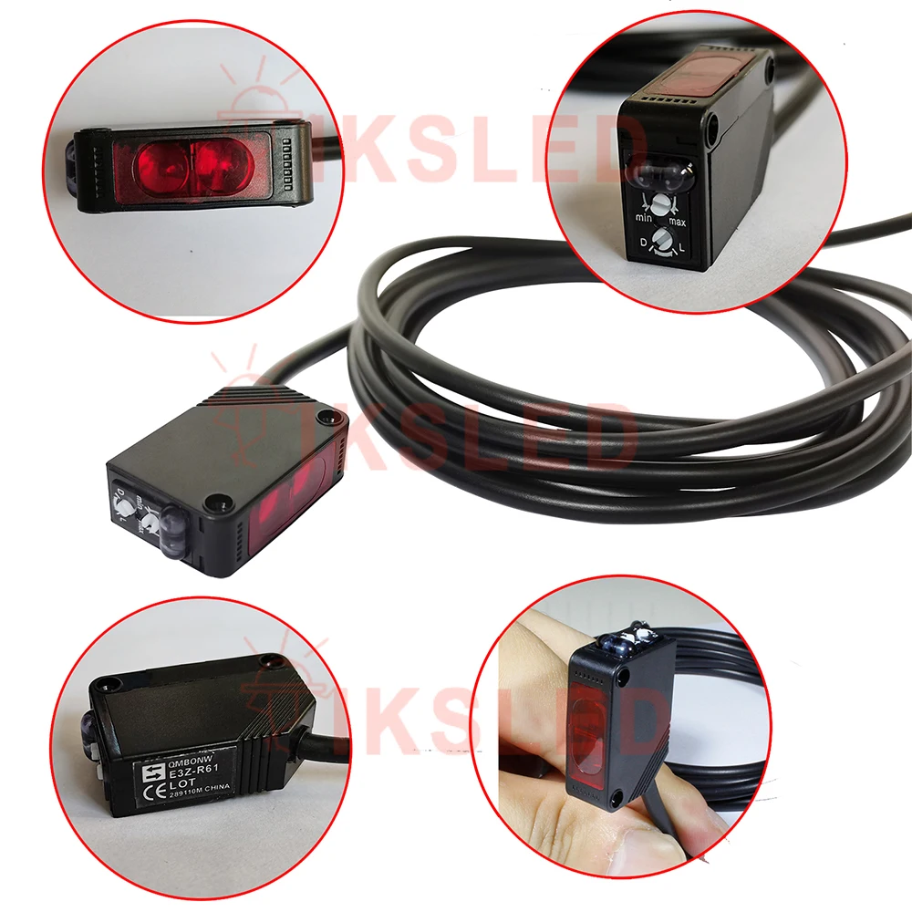 E3Z-D61 Photoelectric Switch DC 12~24V Diffuse Reflection Infrared Switch Diffuse Reflective Sensor