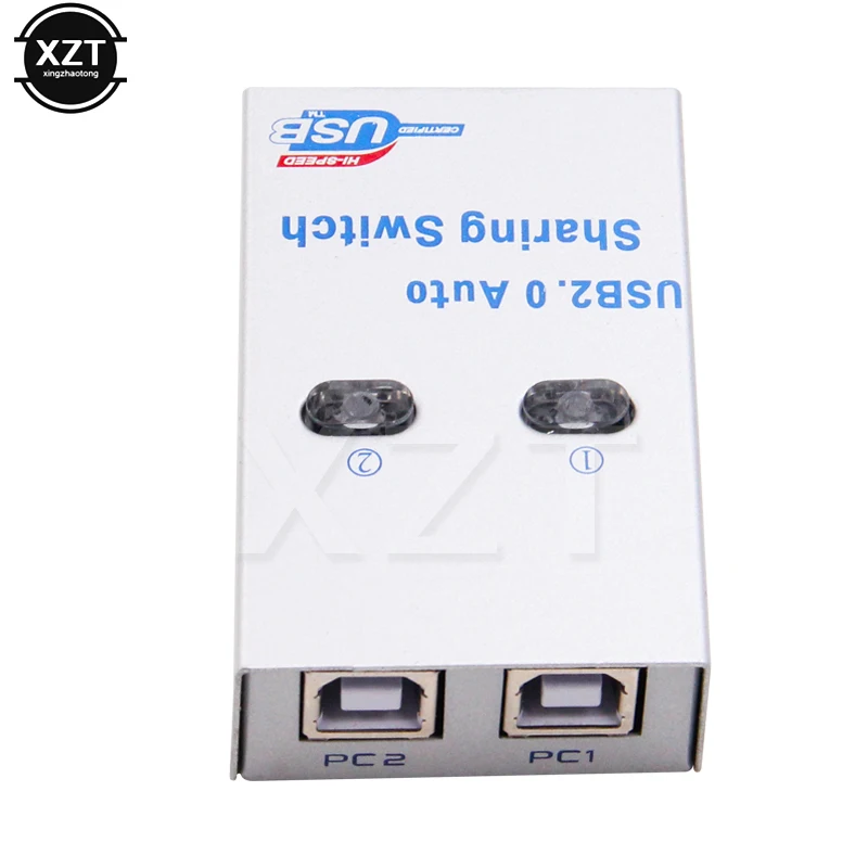 Commutateur Partage Imprimante USB 2.0 QIANRENON - 2 Ordinateurs 1 Imprimante Avec 2 Câbles 1.5m
