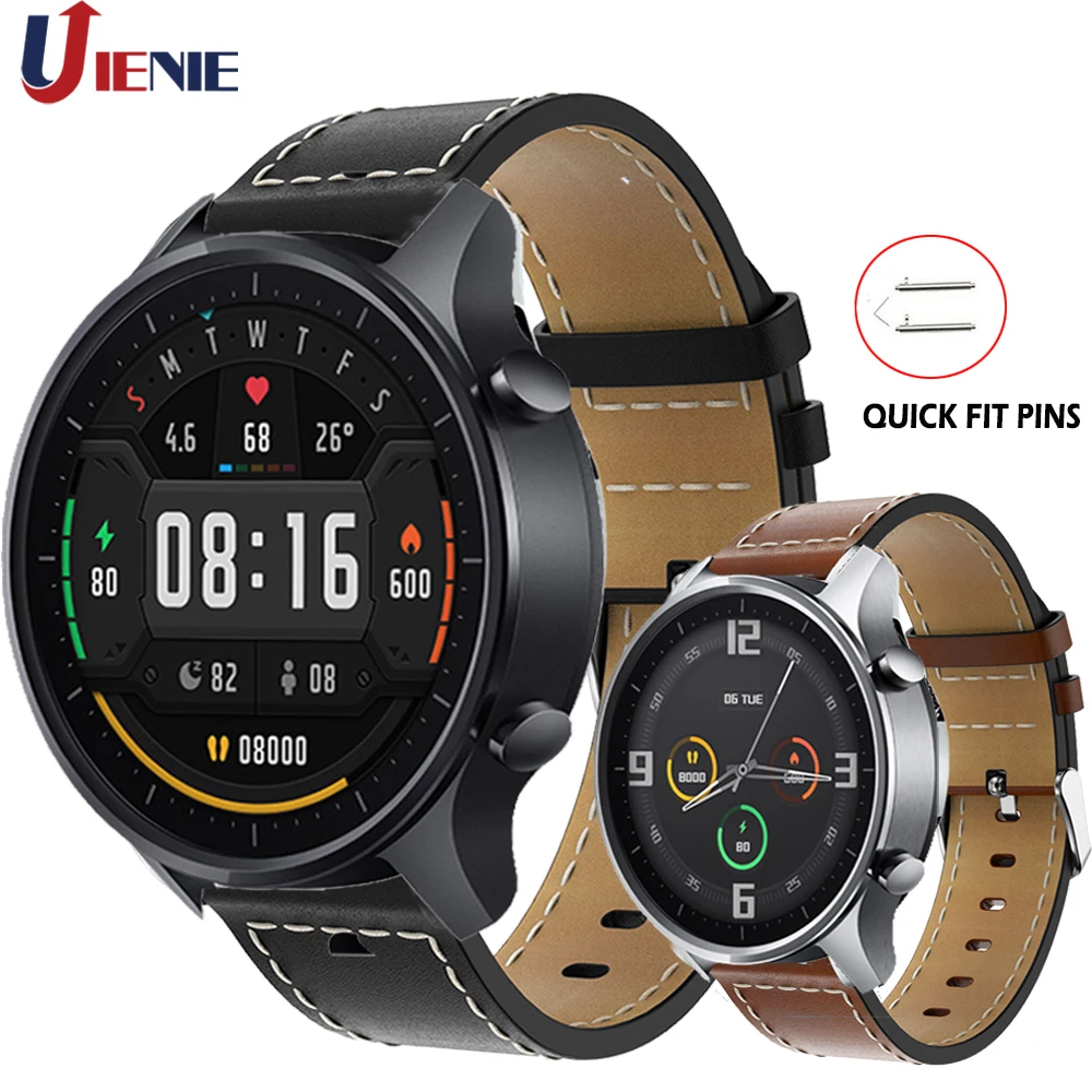 حزام ساعة جلدي لساعة Xiaomi Mi الذكية، سوار معصم رياضي ذكي لساعة Xiaomi Color Correa