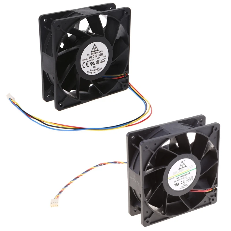 120x120x38mm Không Chổi Than DC12V 4.8A 11 Lưỡi Quạt Làm Mát 12038 Cho Đồng Bằng PFC1212DE WXTB