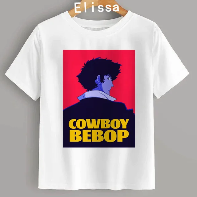 Japan anime Cowboy bebop spike funny t shirt men new white casual tshirt homme manga unisex streetwear t-shirt girl T shirt Top