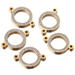 5pcs Lot Gold Stainless Steel Charm Pendant for Diy Earring Bracelet Jewelry Making Supplies Connectors Wholesale Bulk Luxury